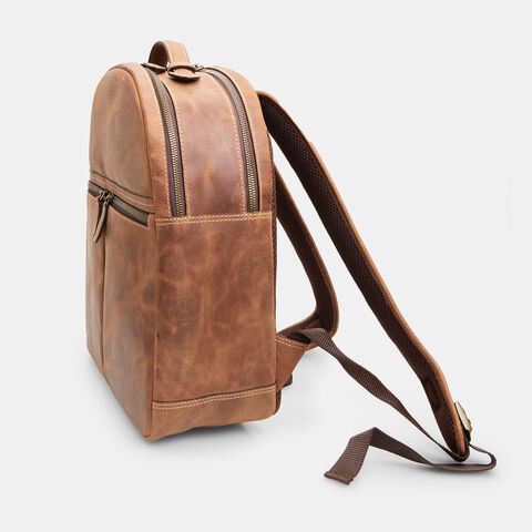Mochila de hombre de piel, Piel Mochila de hombre de piel, Piel